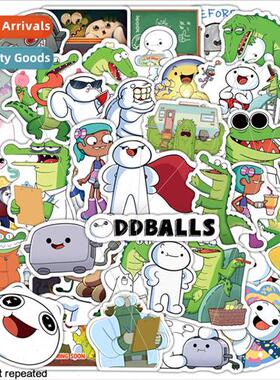 50 Oddballs big white crocodile graffiti stickers childrens