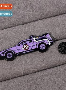 Cartoon Ghostbusters to the future car pin personalized meta