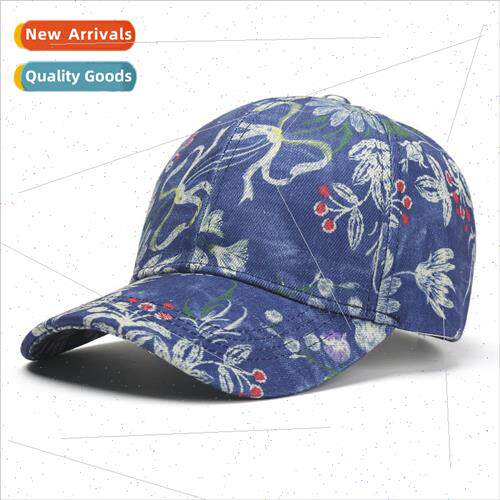 Spring and Autumn ethnic wind printing baseball cap female o