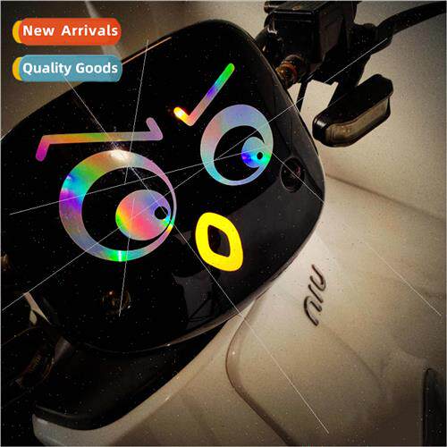 Electric car head stickers demon monster eyes Maverick Yadi