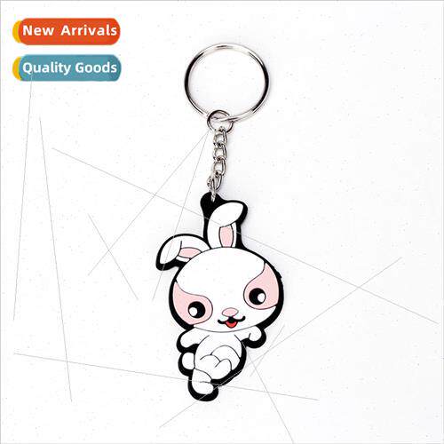 Zodiac PVC cartoon keychain luggage cute rabbit bag small pe
