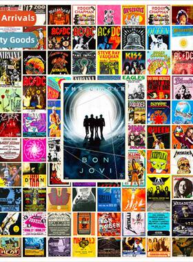 4/pack of 100 stickers ROCK movie poster  stickers new temu