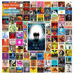 100 stickers new pack temu poster movie ROCK