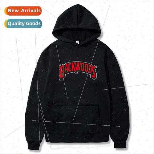 Backwoods Mens Sweatshirt Printed Pullover Casual Hoodie Men