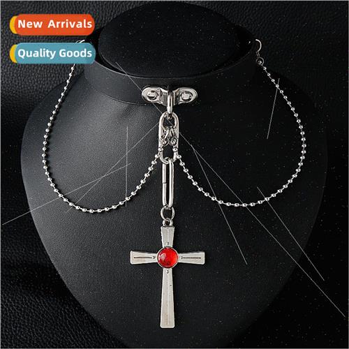 New anime cross and vampire  necklaces red night Moxiang lea