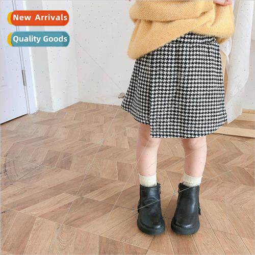 Girls birds nest half-body skirt Korean fall new little girl