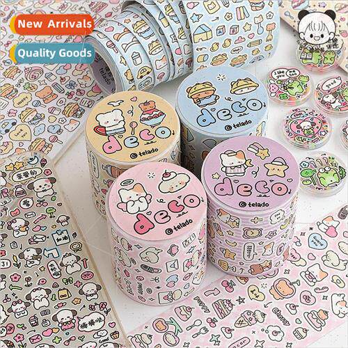 doodle tape ins colorful words letters symbols handbook tape