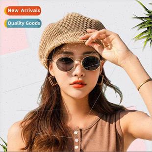 straw hat beach duck painter Summer tongue octagonal