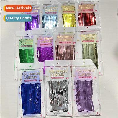 1*2 meters 1.6 silk thick ordinary glossy rain curtain tasse