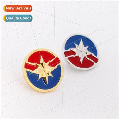 2019 New Movie Peripherals Captain Marvel Brooch Oil Drop Ba