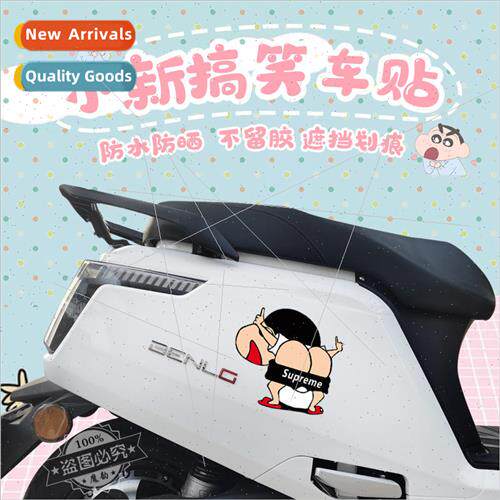 Crayon  Xin cartoon fun car stickers personalized funny car