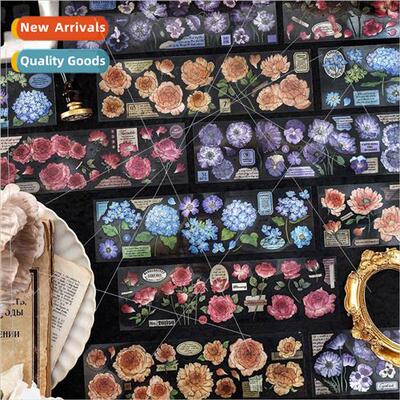 oil PET tape Garden Imagination Series Fresh terature Flower