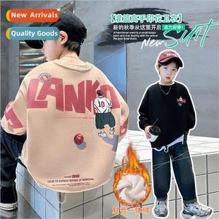 fall and winter Boys middle padded clothing larg sweater