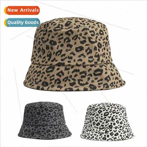 Summer Korea ins leopard print fisherman hat spring and summ