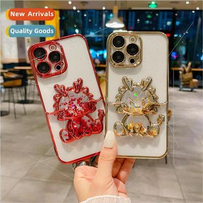 iPhone 15 Quicksand Electroplated Dragon 13 适用 Apple 12 Ph