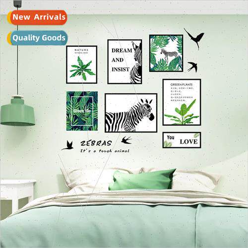 New Scandinavian Style Greenery Photo Frame Set Removable Wa
