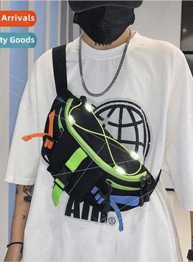 ins  chest bag cool Hong Kong  couple crossbody bag new spor