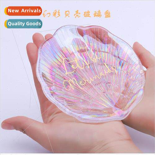 Nail photo props INS transparent illusion glass shell plate