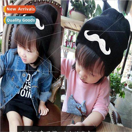 Hat childrens hats fall and winter knitted hat cap baby mous