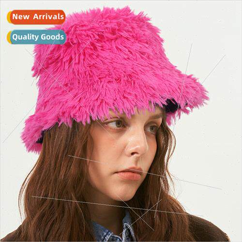 Autumn and winter dopamine long hair fisherman hat travel tr