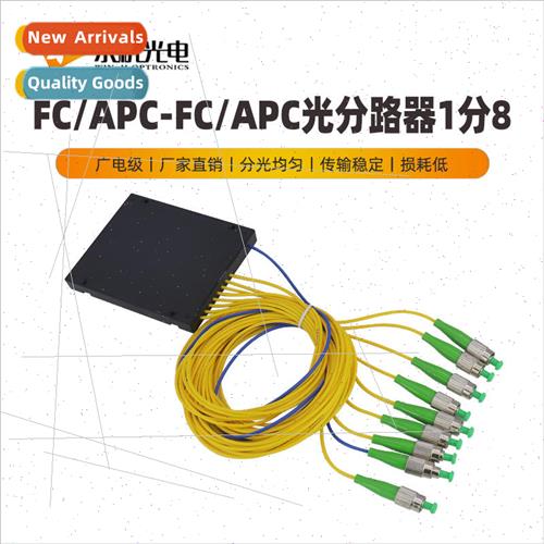 PLC Broadcast Grade Box Splitter 1 to 8 pigtailed splitter b