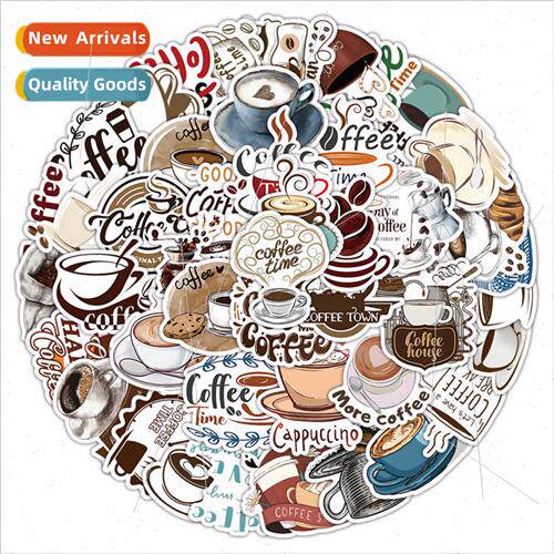 50 pcs Cafe World Retro Alphabet Graffiti Notebook Scooter G