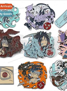 Japanese manga Naruto Uchiha weasel reincarnation eye badge