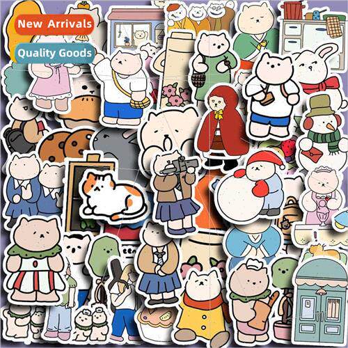 Korea aeong.aeong cute bear 62 simple waterproof stickers ha