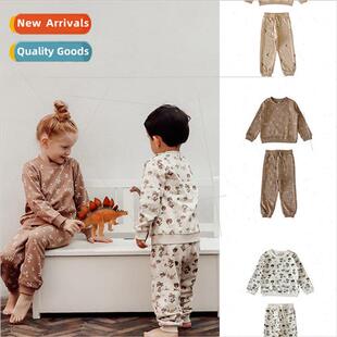 Boys fall sweater sweatpants suit outside girls suit boys ca