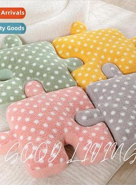 Art Polka Dot Puzzle Cushion Cuddle Pillow Ins Style Four Co