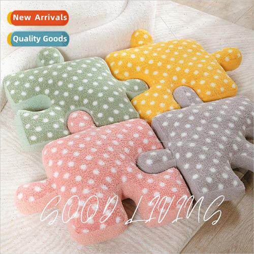 Art Polka Dot Puzzle Cushion Cuddle Pillow Ins Style Four Co