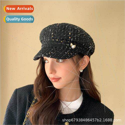 Autumn and winter small perfume wind sailor cap female milit