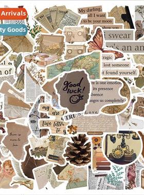 52 Gray Retro Objects Graffiti Stickers ggage Window Decorat