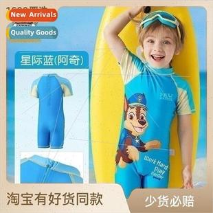 Woofers childrens one-piece swimsuit boys new cartoon cute f
