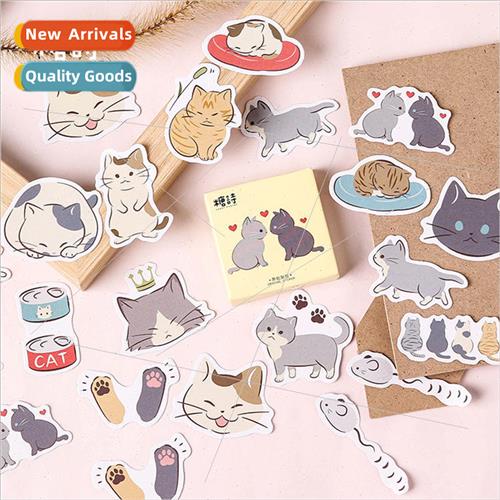 Boxed Stickers Jerk Cat Diary Handbook Journal Album Items S