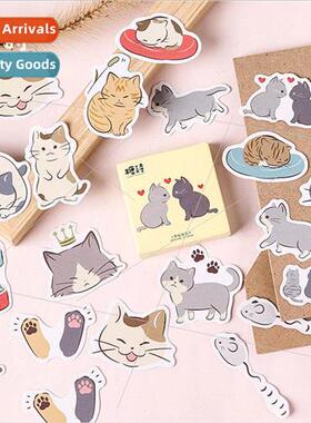 Boxed Stickers Jerk Cat Diary Handbook Journal Album Items S