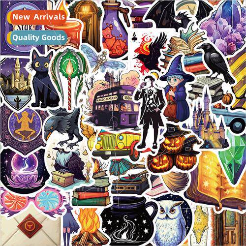 50 Magic Academy Cartoon Stickers Decoration Handbook Waterp