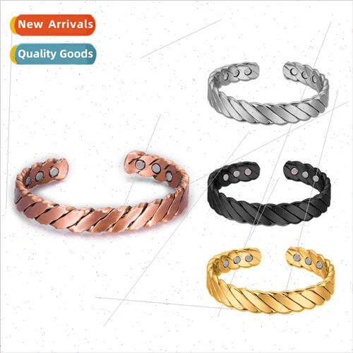 New fashion opening adjustable magnet bracelet twisted shape