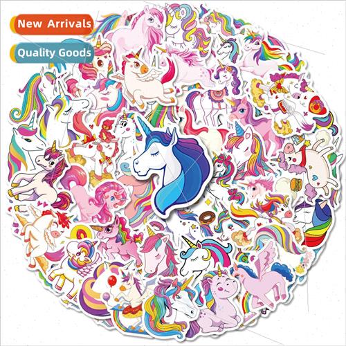 50 pcs unicorn all ages stickers cute cartoon unicorn doodle