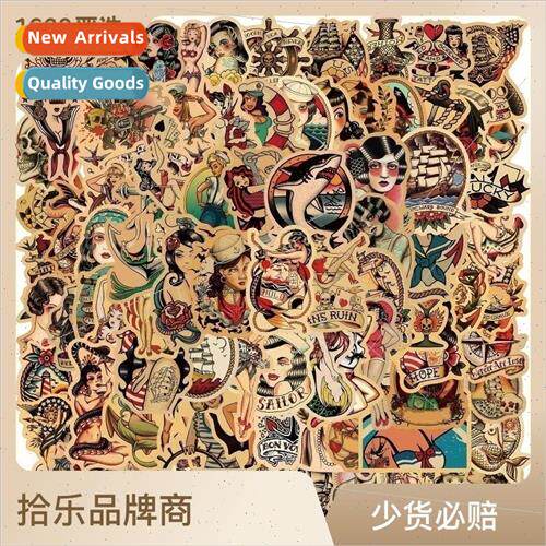 100 retro personalized female graffiti stickers personalized