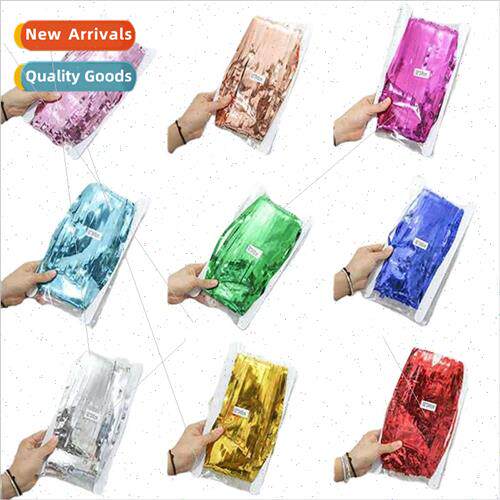 Rose gold rain curtain 1*2 meters color strip rose gold wedd