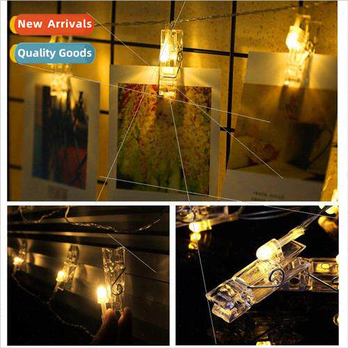 Solar ght String 20LED Photo Clip Colorful ghts Outdoor Holi