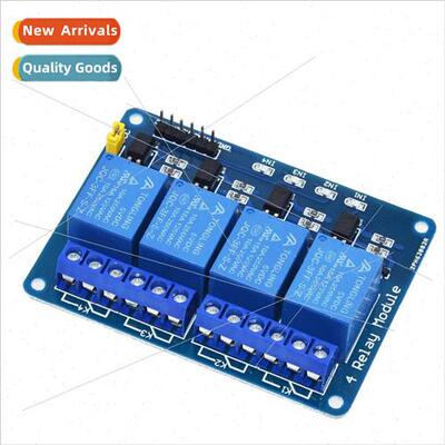 4-channel relay module with optocoupler isolation Microcontr