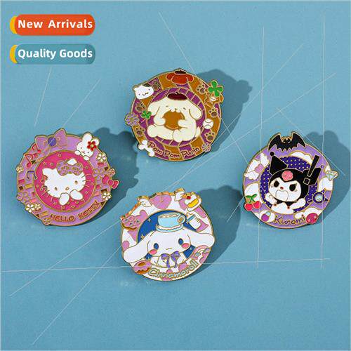 Cute Kurome metal badge Sanrio Yuji dog Pacha dog pudding do