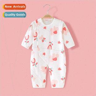 Baby onesie summer thin newborn ha clothes baby newborn cott