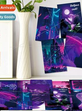 50 Purple Love Dream Wall Decoration Cards Postcards Greetin