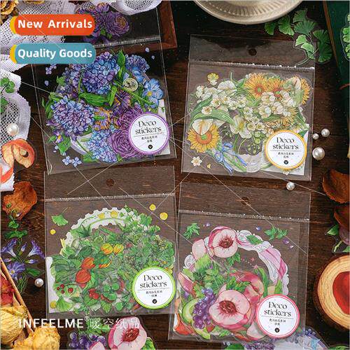 PET sticker pack Kagawa mountain flower series Fresh plant h