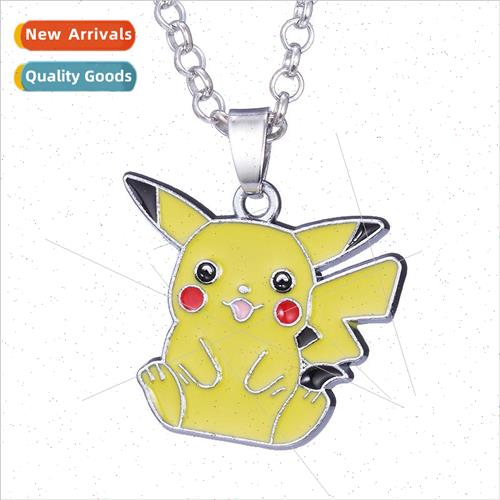 Cartoon Anime Pokemon Pikachu Necklace Pokémon Pikachu Pend