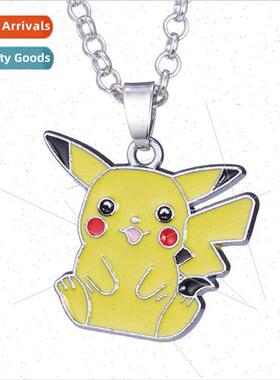 Cartoon Anime Pokemon Pikachu Necklace Pokémon Pikachu Pend