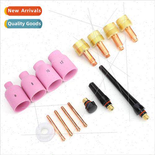 16-Piece TIG Welding Large Gas Lens Accessory Kit .020~1/8